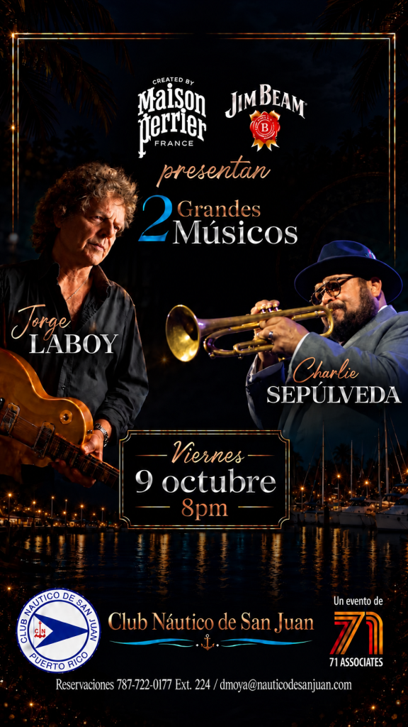 Jorge Laboy y Charlie Sepúlveda — 2 Grandes Músicos, 9 de octubre de 2026, 8 p.m.